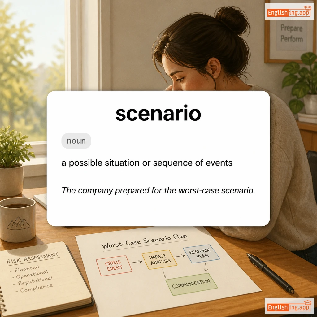 scenario definition card — visual illustration of the meaning