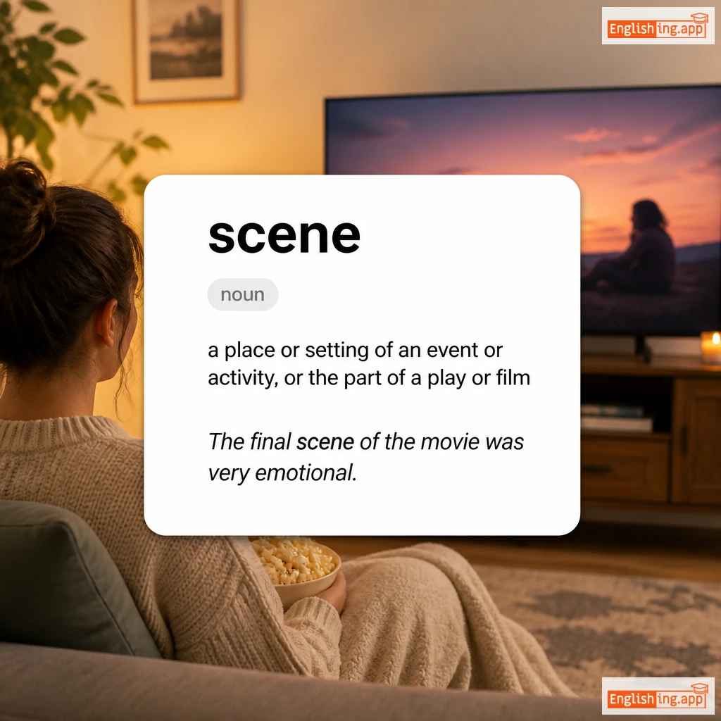 scene definition card — visual illustration of the meaning