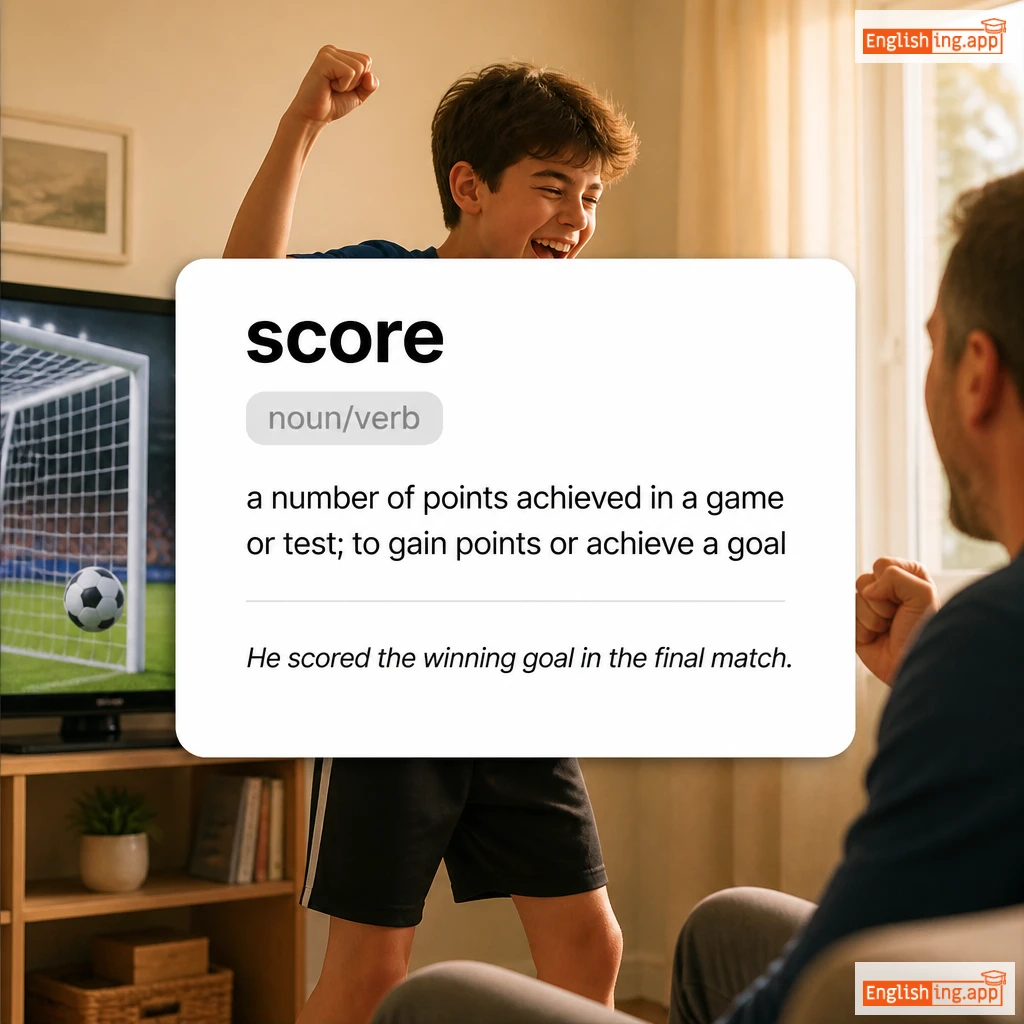 score definition card — visual illustration of the meaning