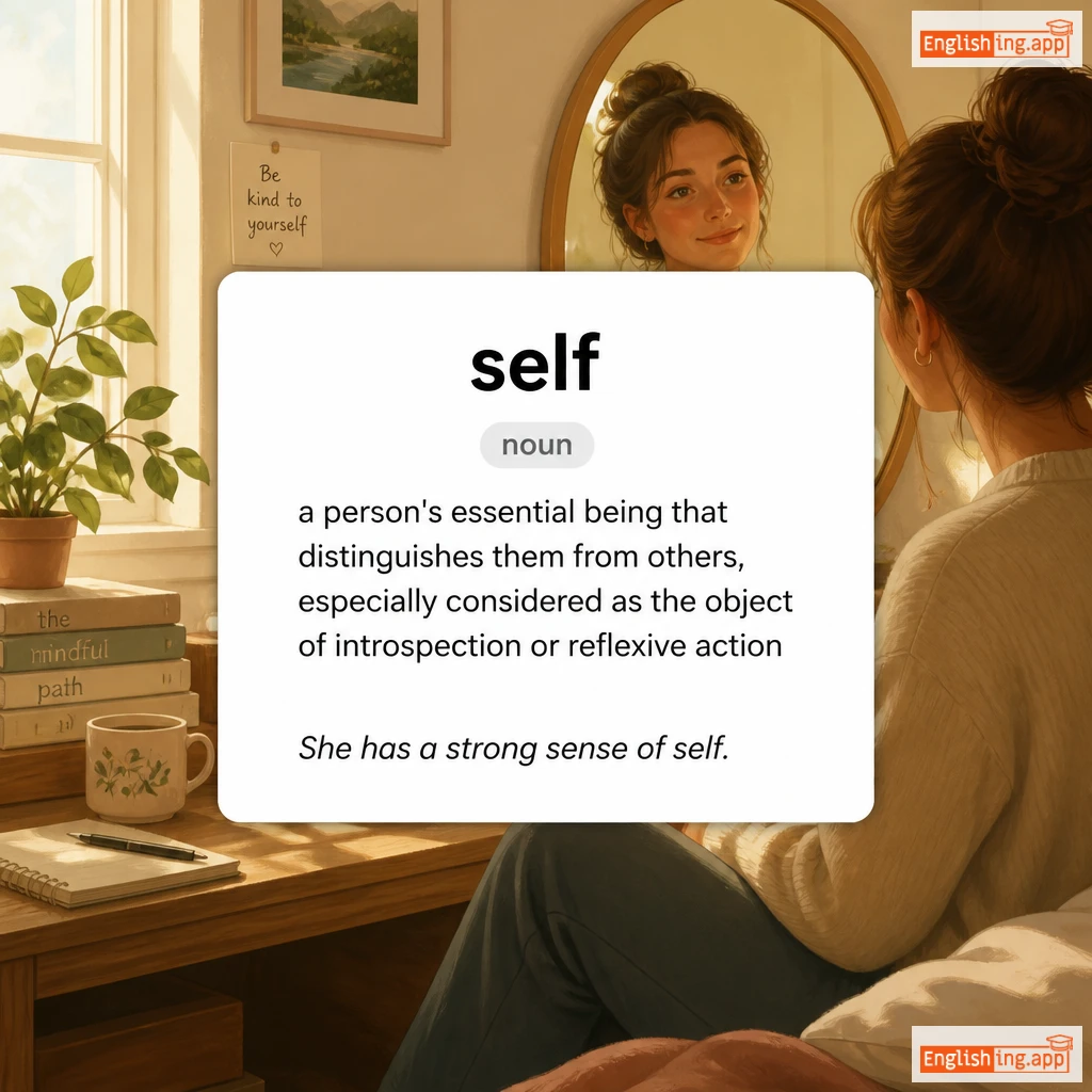 self definition card — visual illustration of the meaning