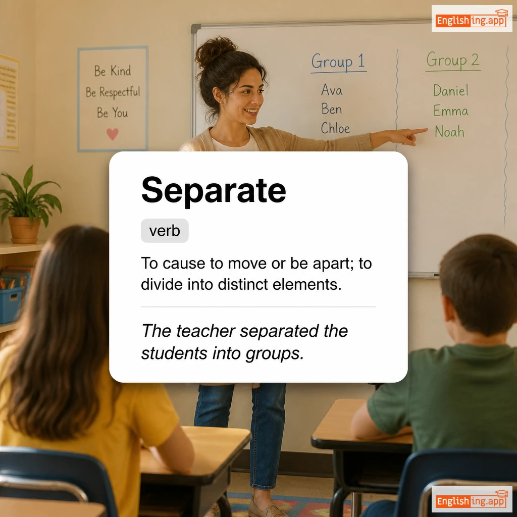 Separate definition card — visual illustration of the meaning