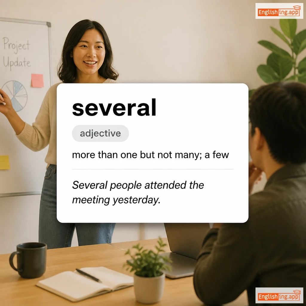 several definition card — visual illustration of the meaning