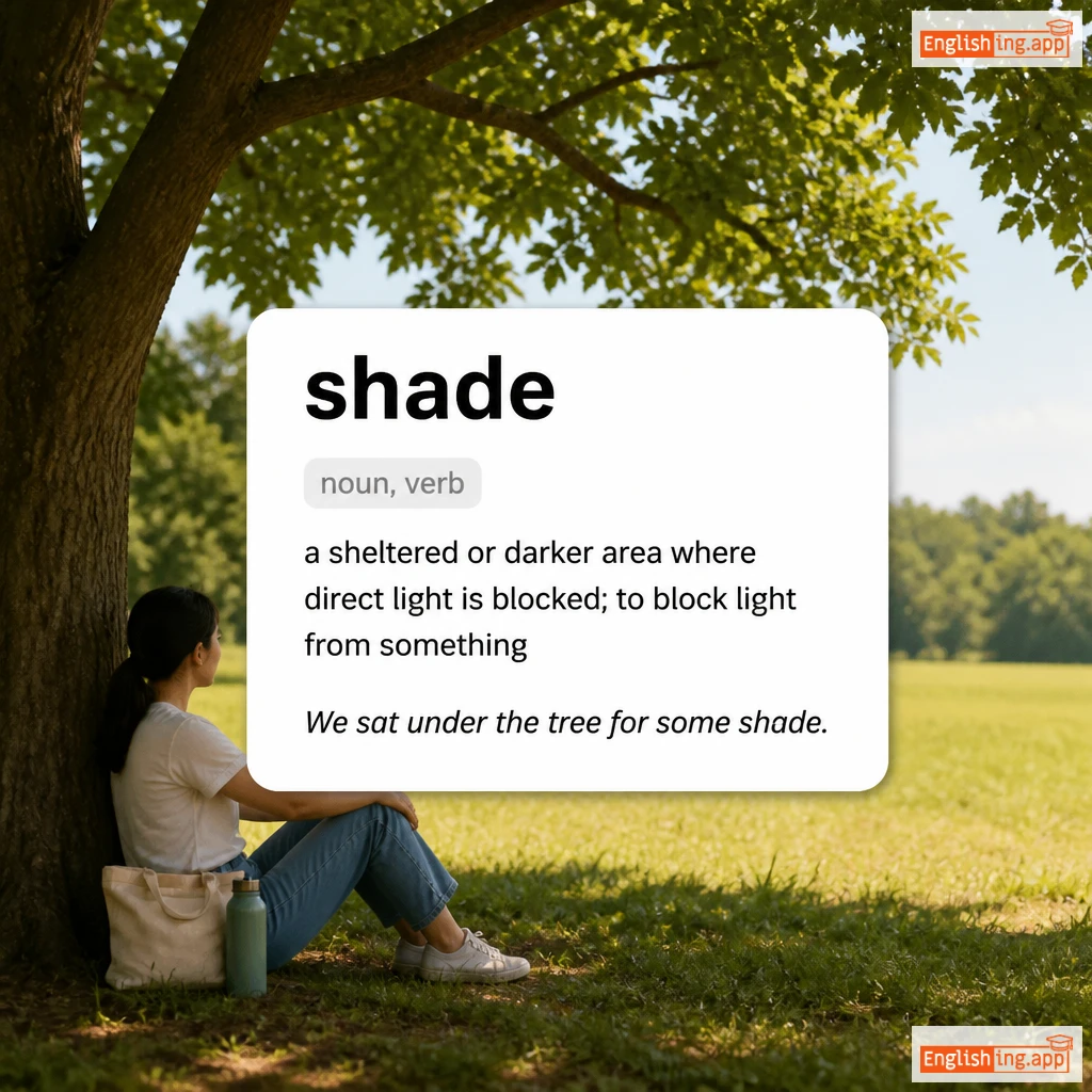shade definition card — visual illustration of the meaning