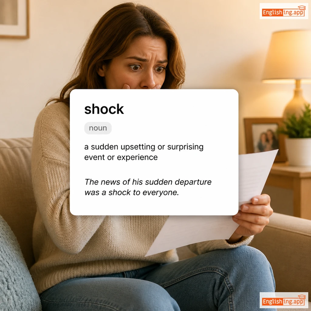 shock definition card — visual illustration of the meaning