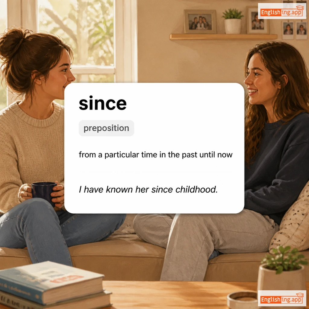 since definition card — visual illustration of the meaning