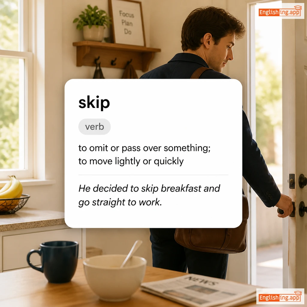 skip definition card — visual illustration of the meaning