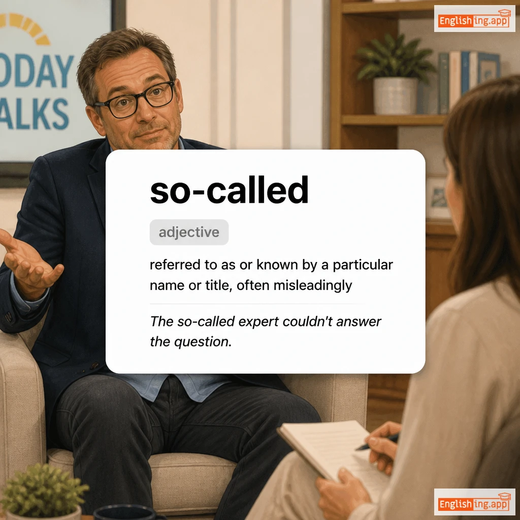 so-called definition card — visual illustration of the meaning
