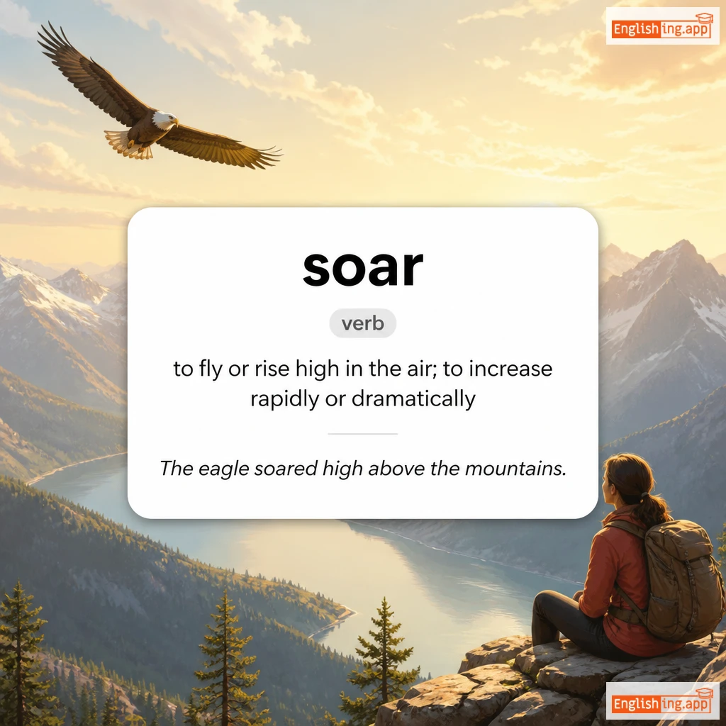 soar definition card — visual illustration of the meaning