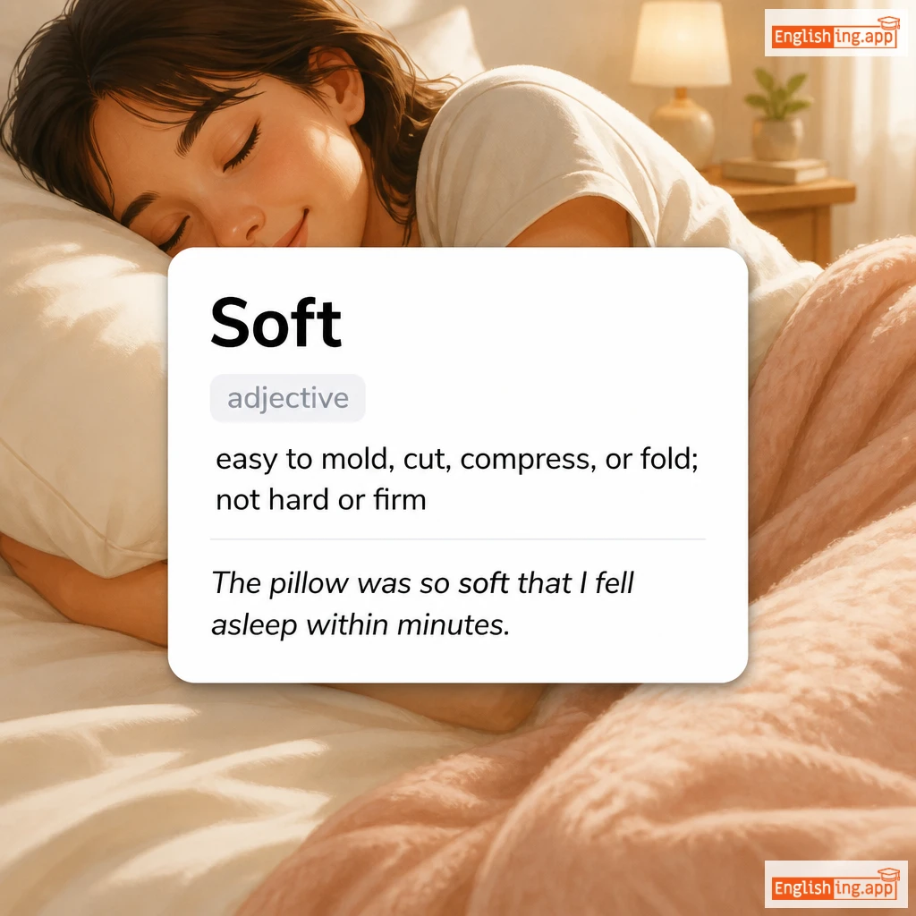 Soft definition card — visual illustration of the meaning