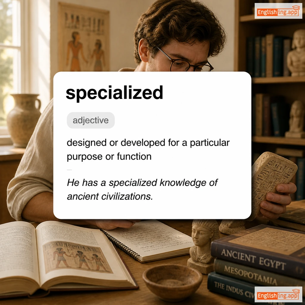 specialized definition card — visual illustration of the meaning