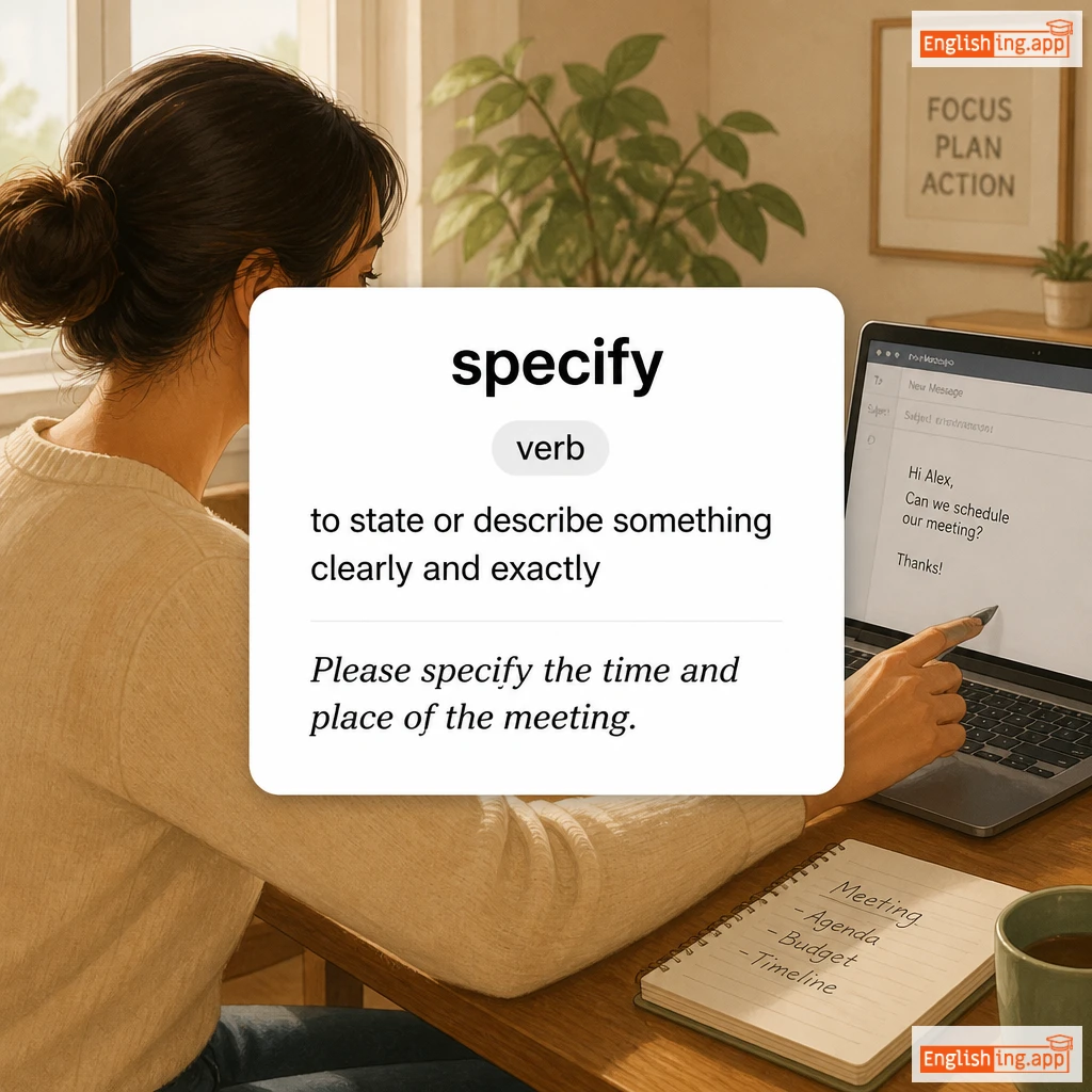 specify definition card — visual illustration of the meaning