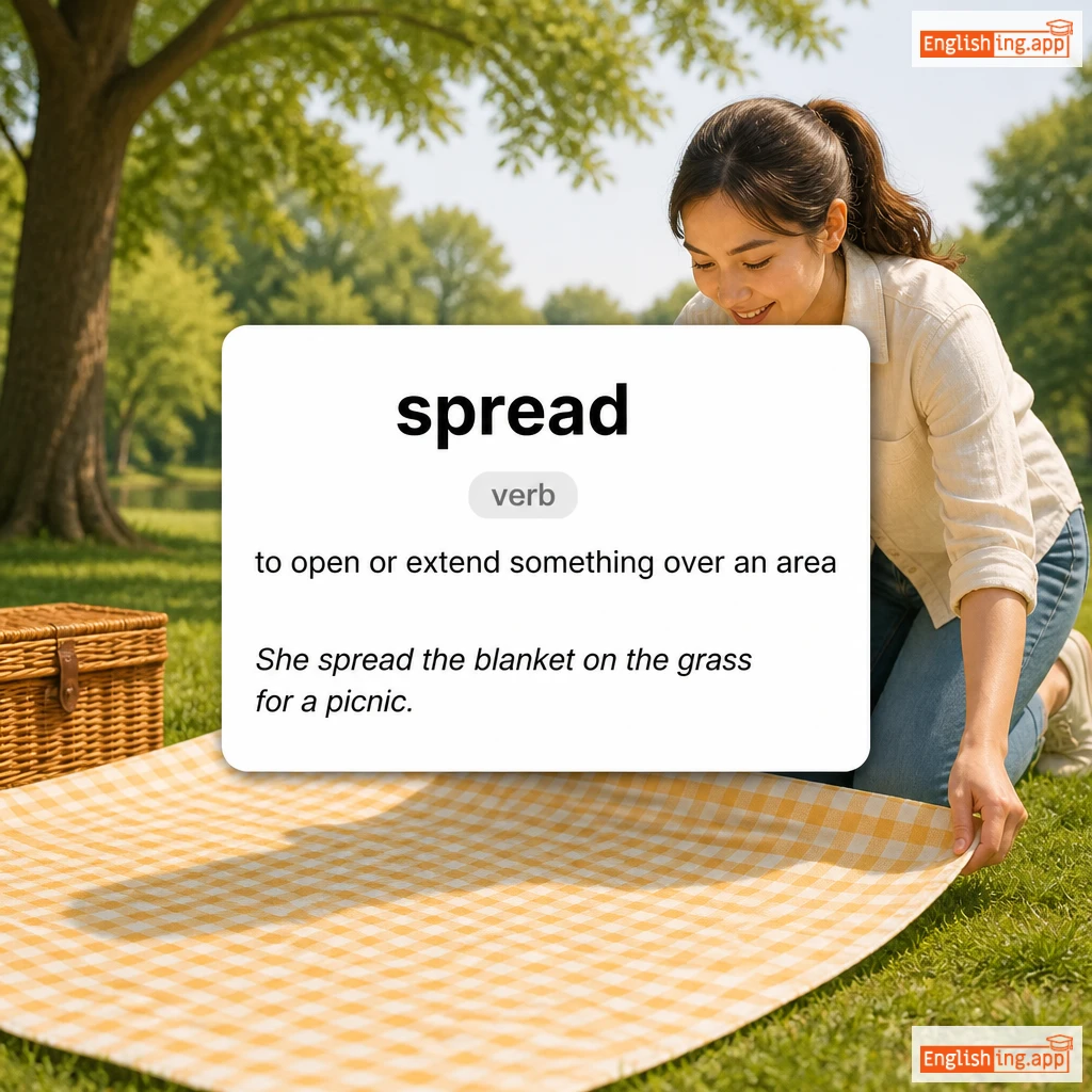spread definition card — visual illustration of the meaning