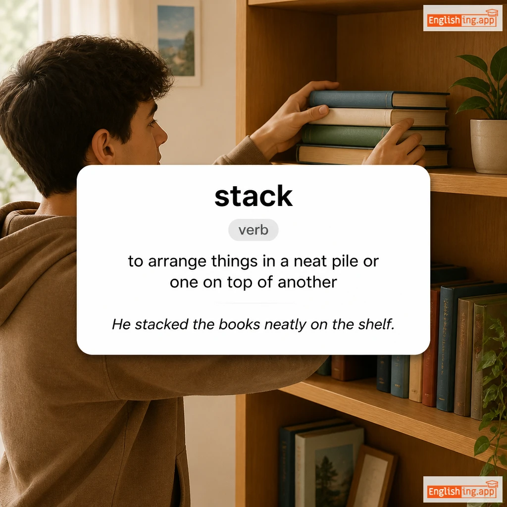 stack definition card — visual illustration of the meaning
