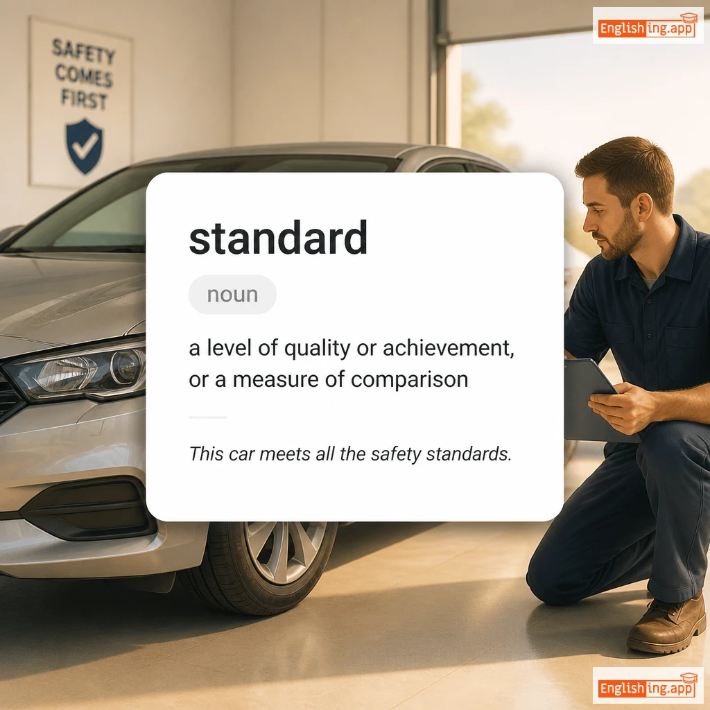 standard definition card — visual illustration of the meaning