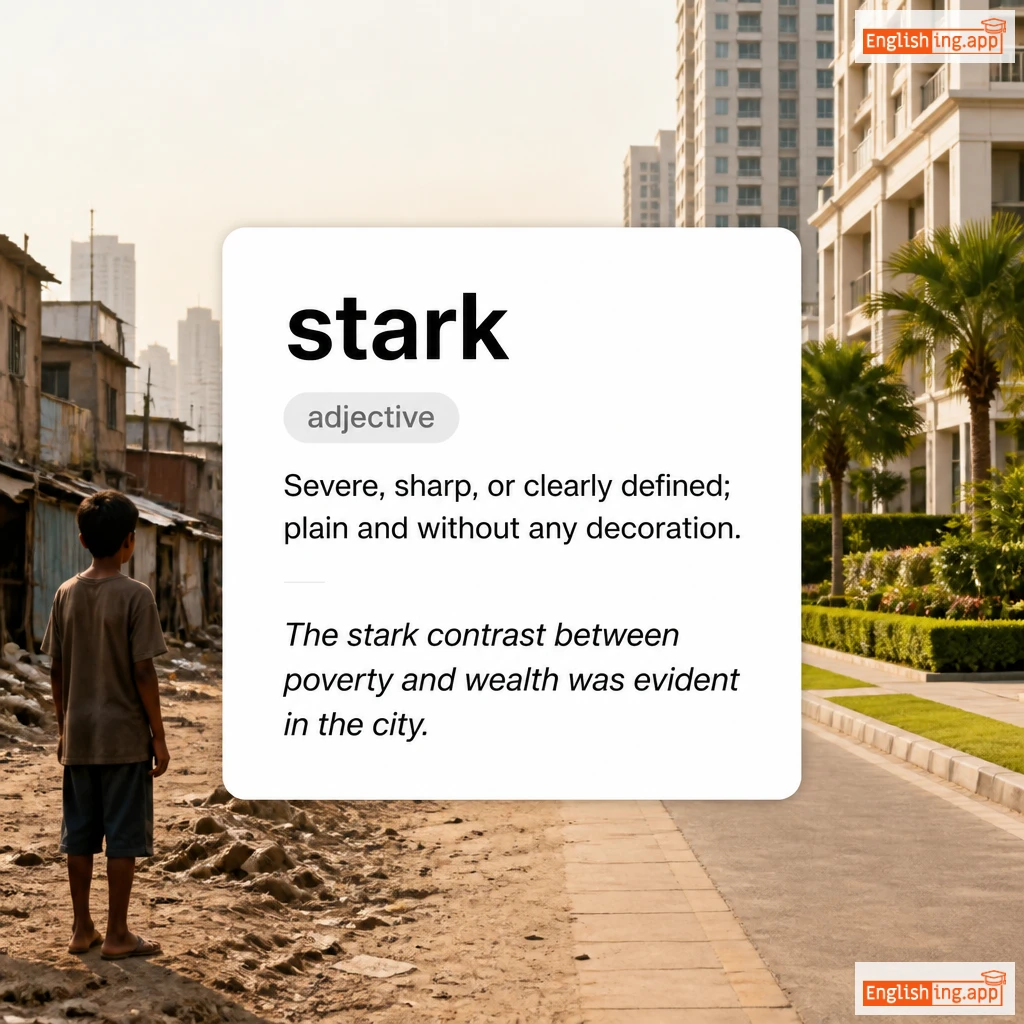 stark definition card — visual illustration of the meaning