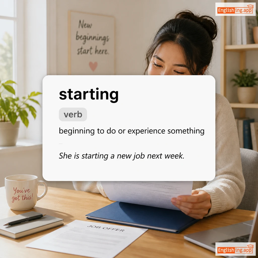 starting definition card — visual illustration of the meaning