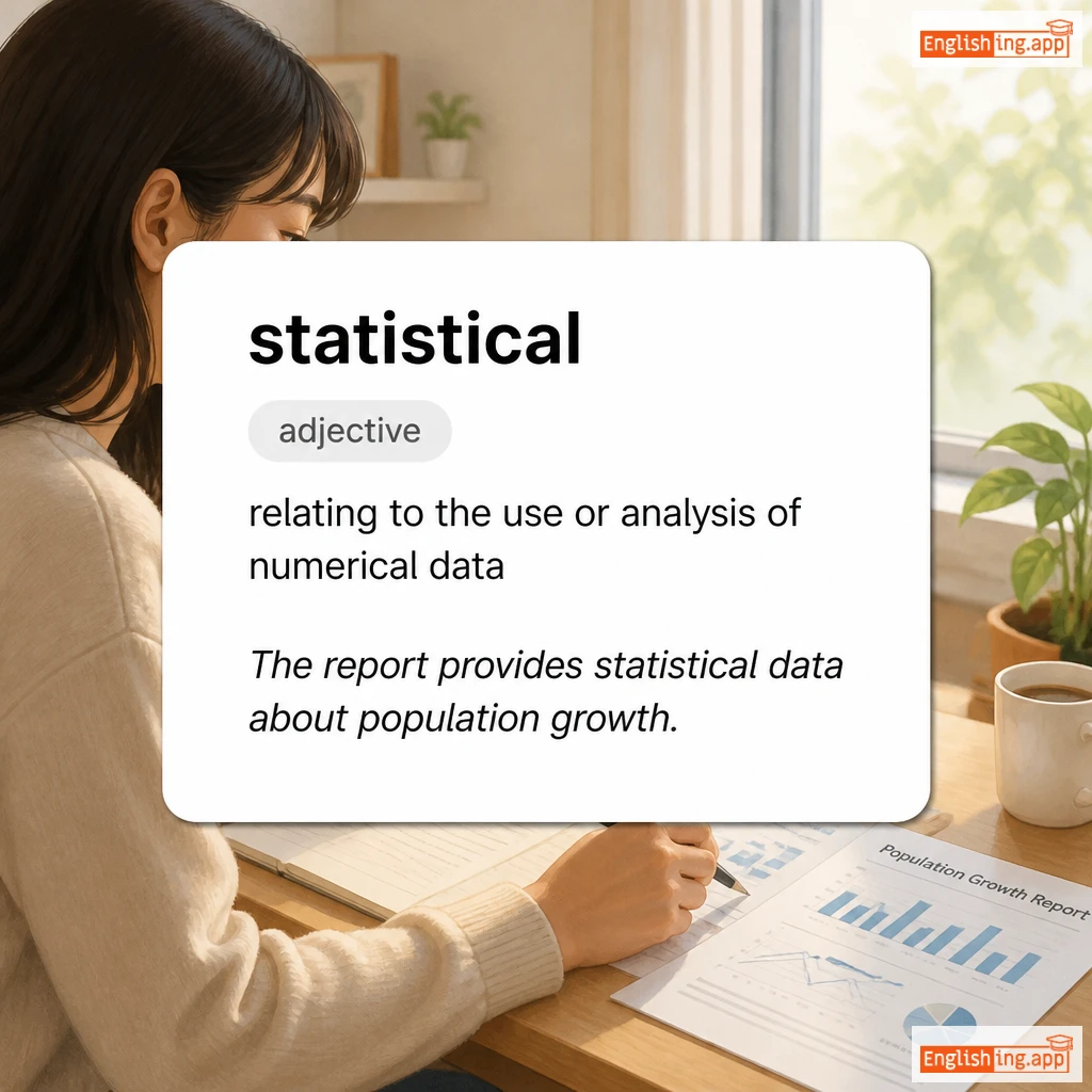 statistical definition card — visual illustration of the meaning