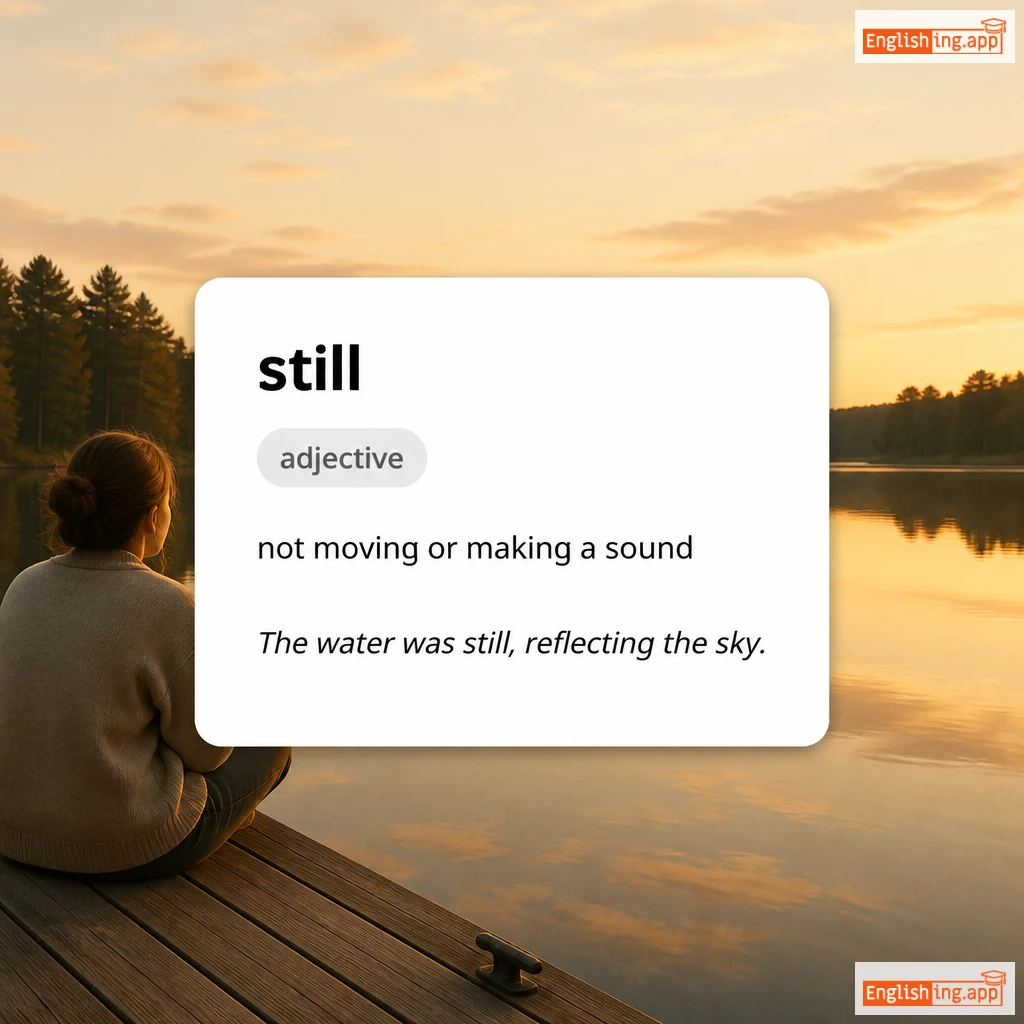still definition card — visual illustration of the meaning