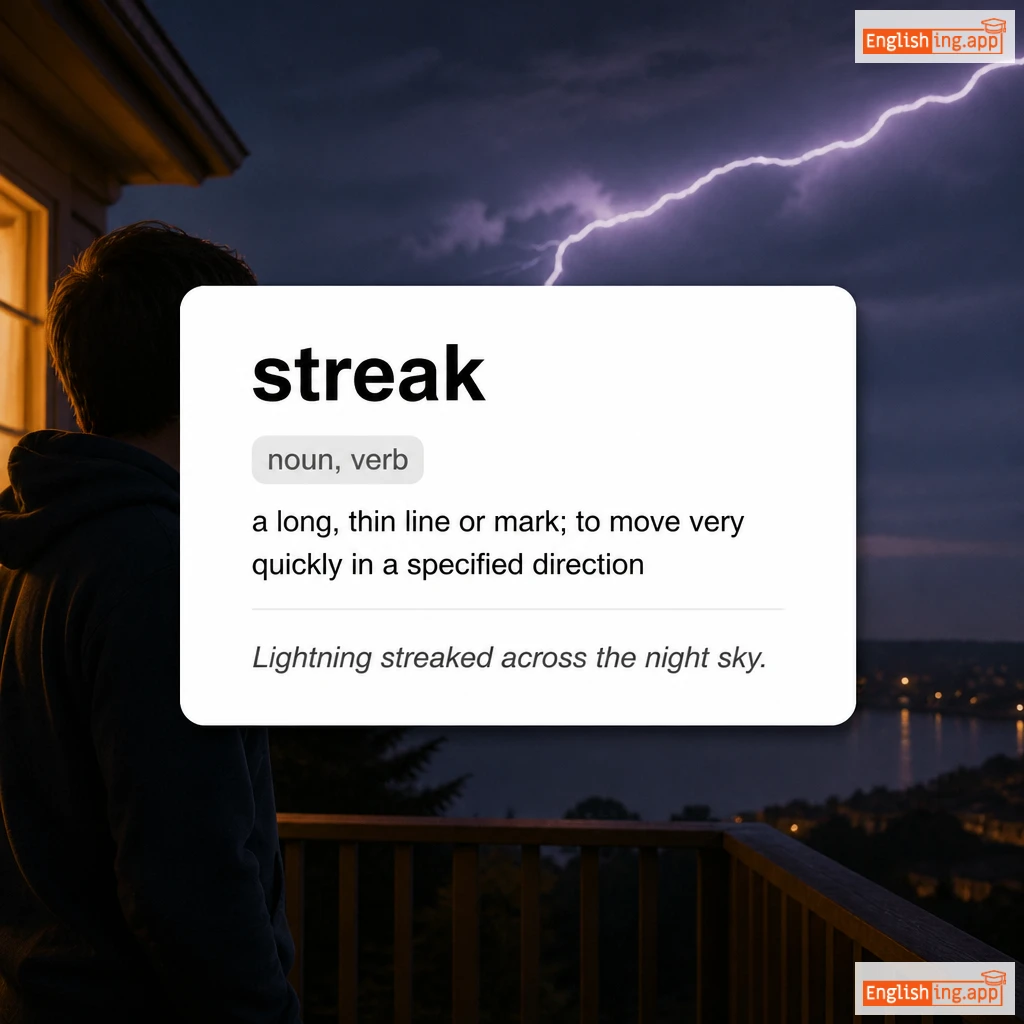 streak definition card — visual illustration of the meaning