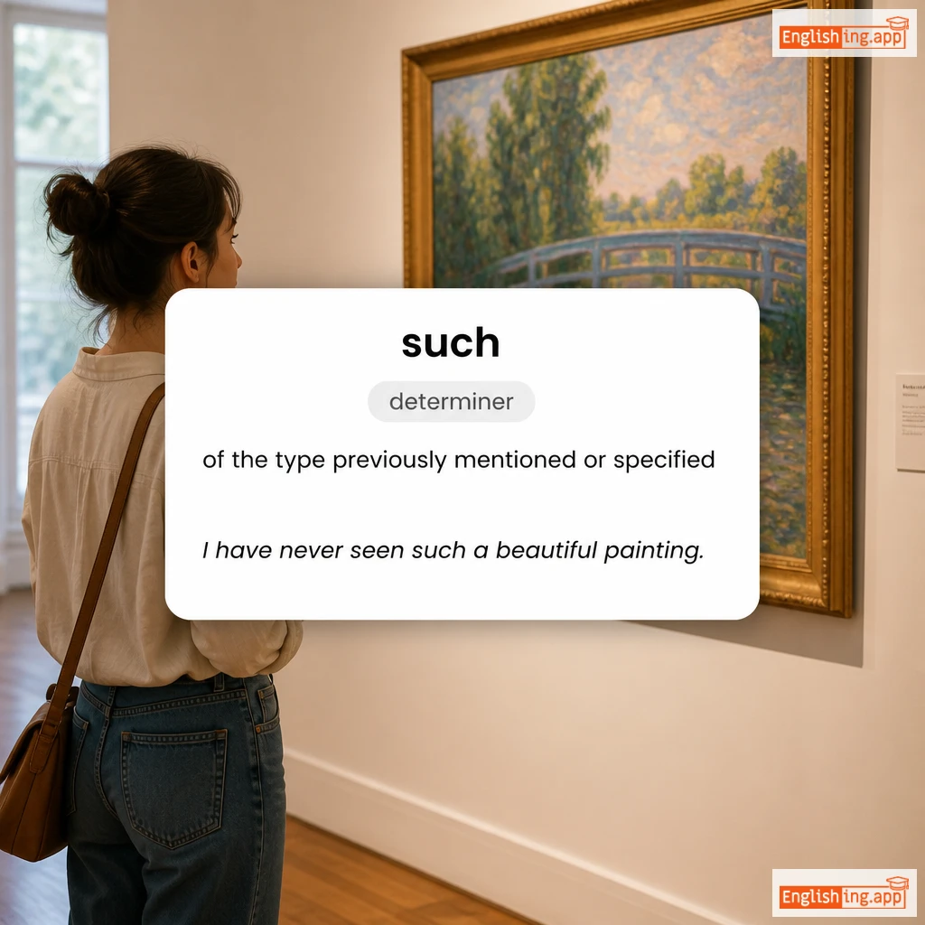 such definition card — visual illustration of the meaning