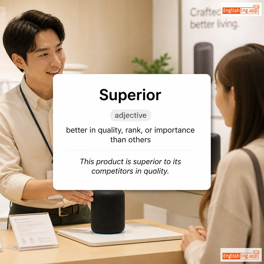 Superior definition card — visual illustration of the meaning