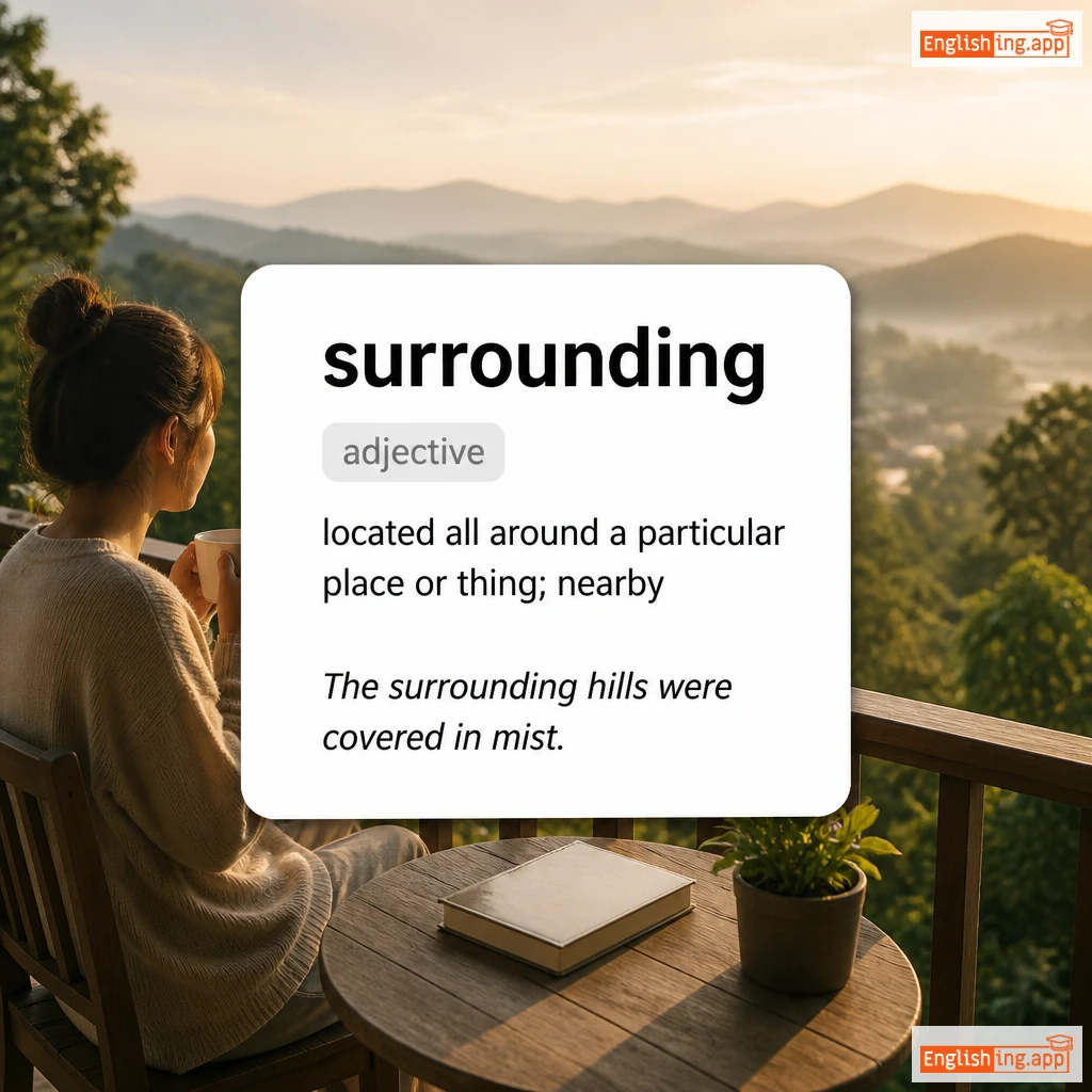 surrounding definition card — visual illustration of the meaning