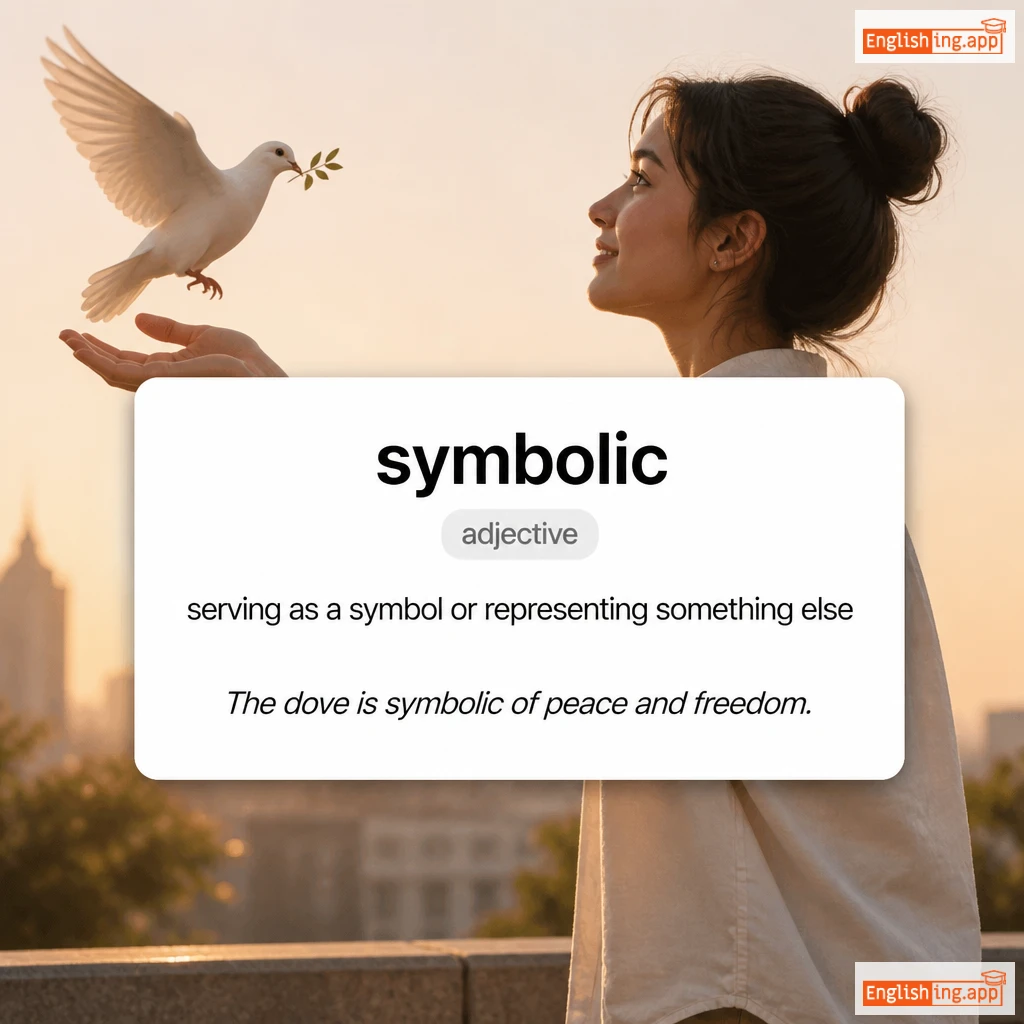 symbolic definition card — visual illustration of the meaning