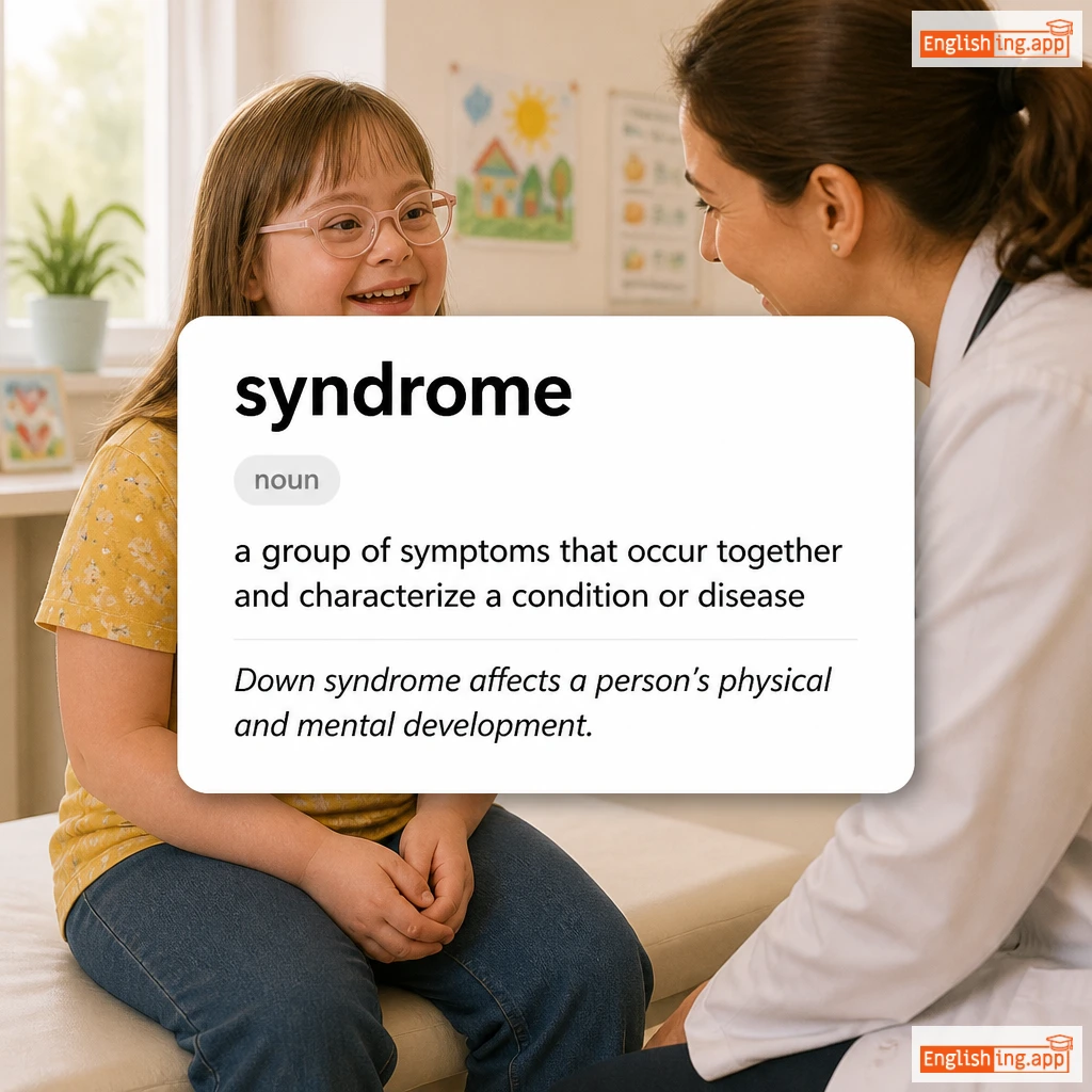 syndrome definition card — visual illustration of the meaning