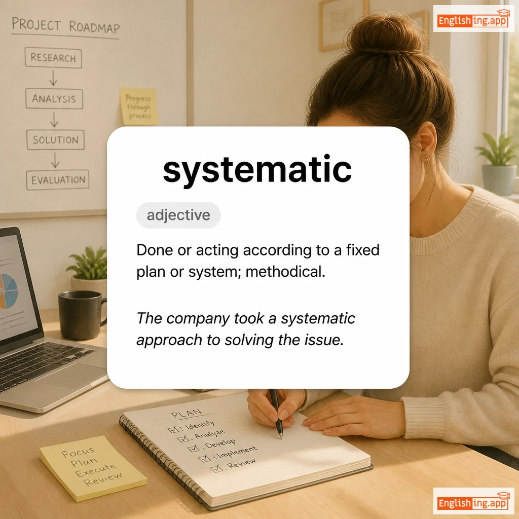 systematic definition card — visual illustration of the meaning