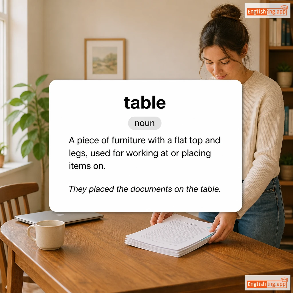 table definition card — visual illustration of the meaning