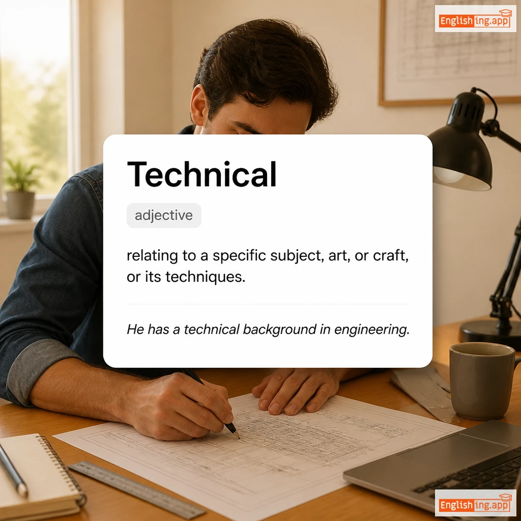 Technical definition card — visual illustration of the meaning