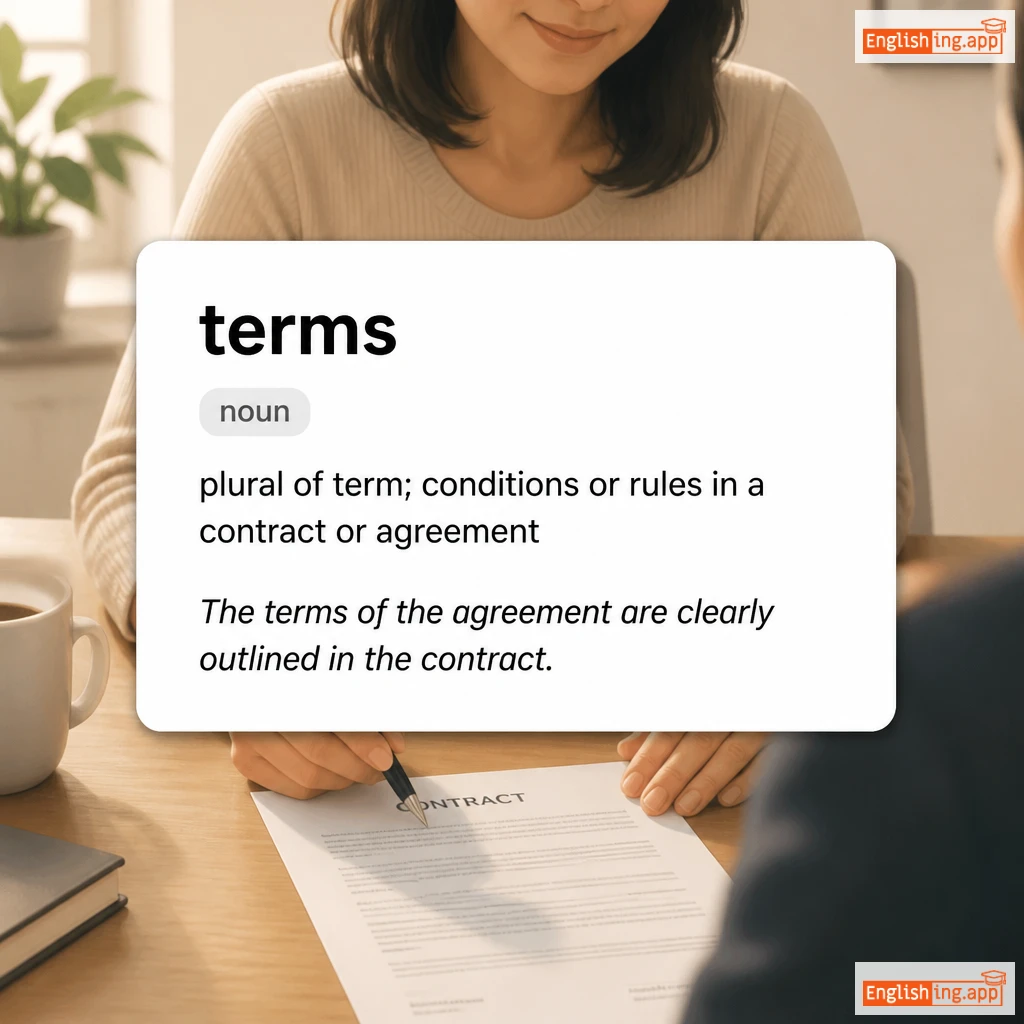 terms definition card — visual illustration of the meaning
