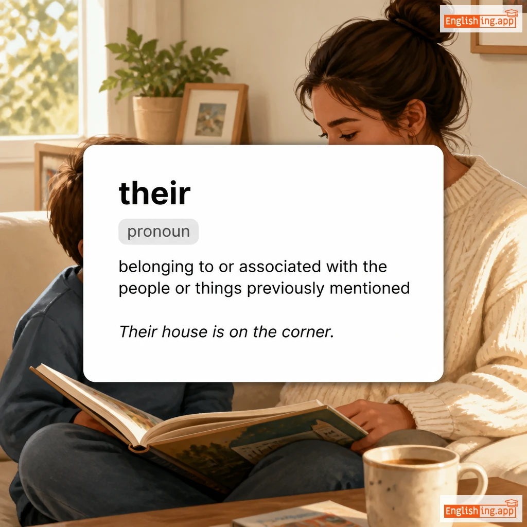 their definition card — visual illustration of the meaning