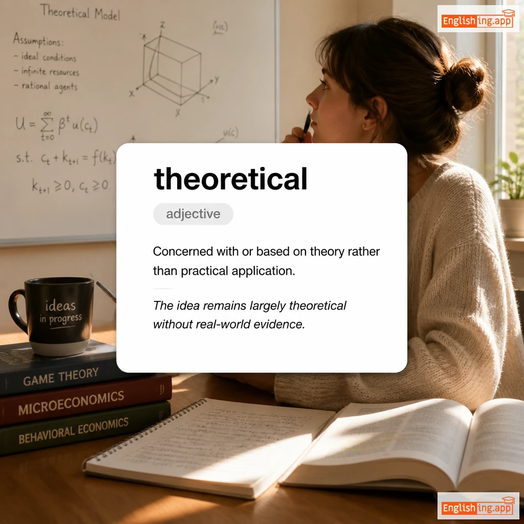 theoretical definition card — visual illustration of the meaning