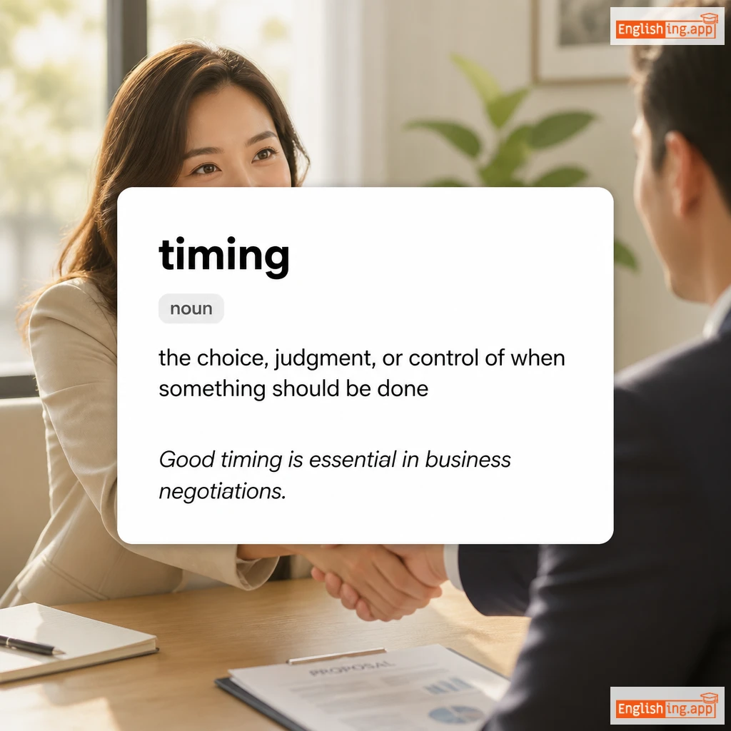 timing definition card — visual illustration of the meaning