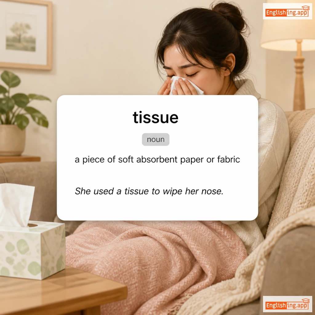 tissue definition card — visual illustration of the meaning