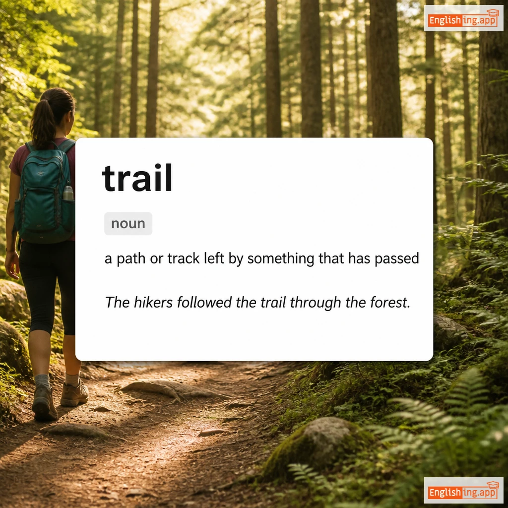 trail definition card — visual illustration of the meaning