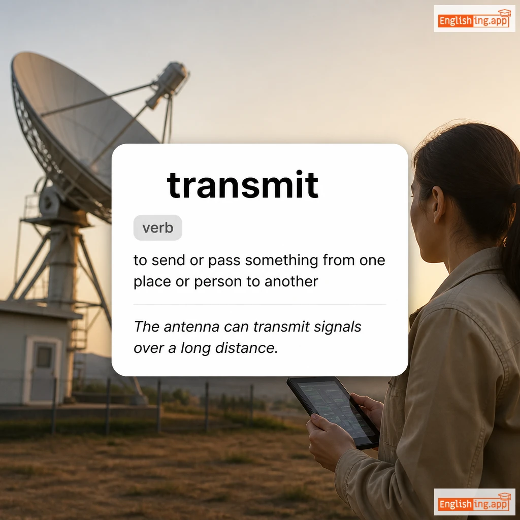 transmit definition card — visual illustration of the meaning
