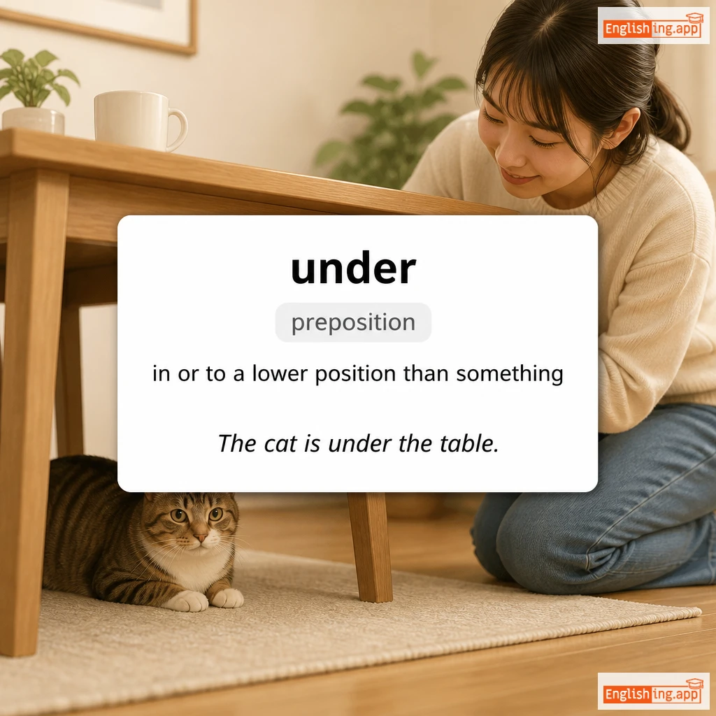 under definition card — visual illustration of the meaning