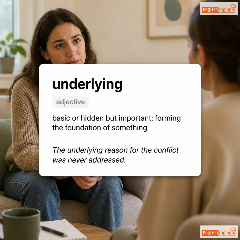 underlying definition card — visual illustration of the meaning