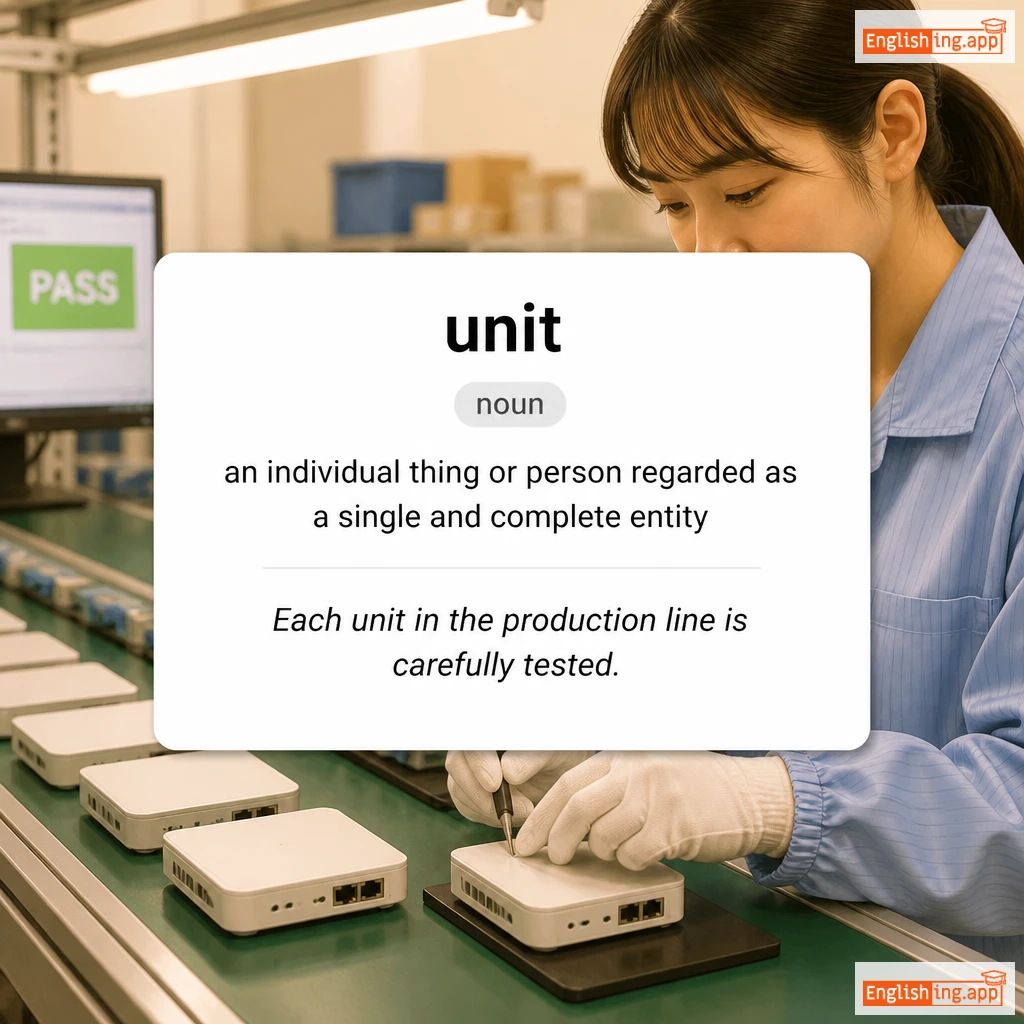 unit definition card — visual illustration of the meaning