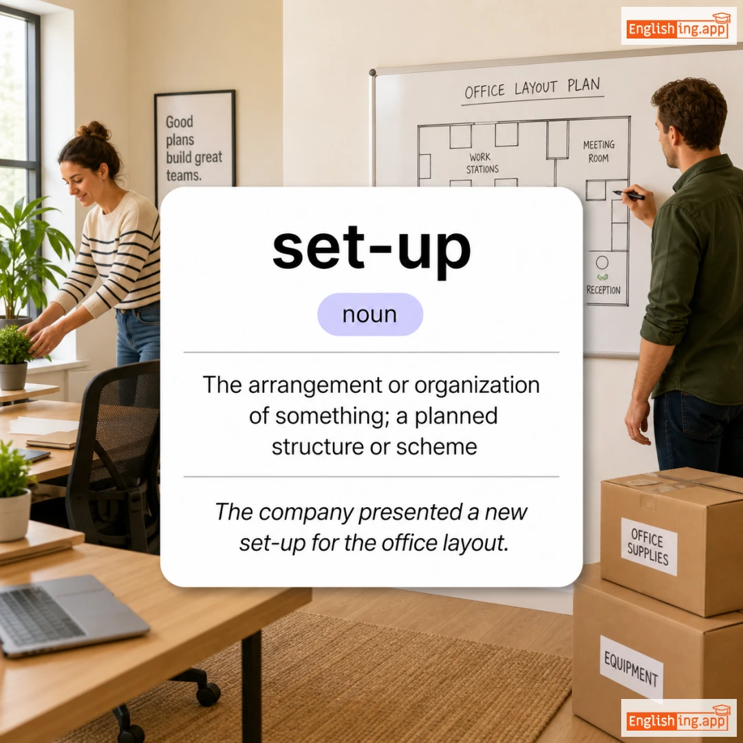 set-up definition card — visual illustration of the meaning