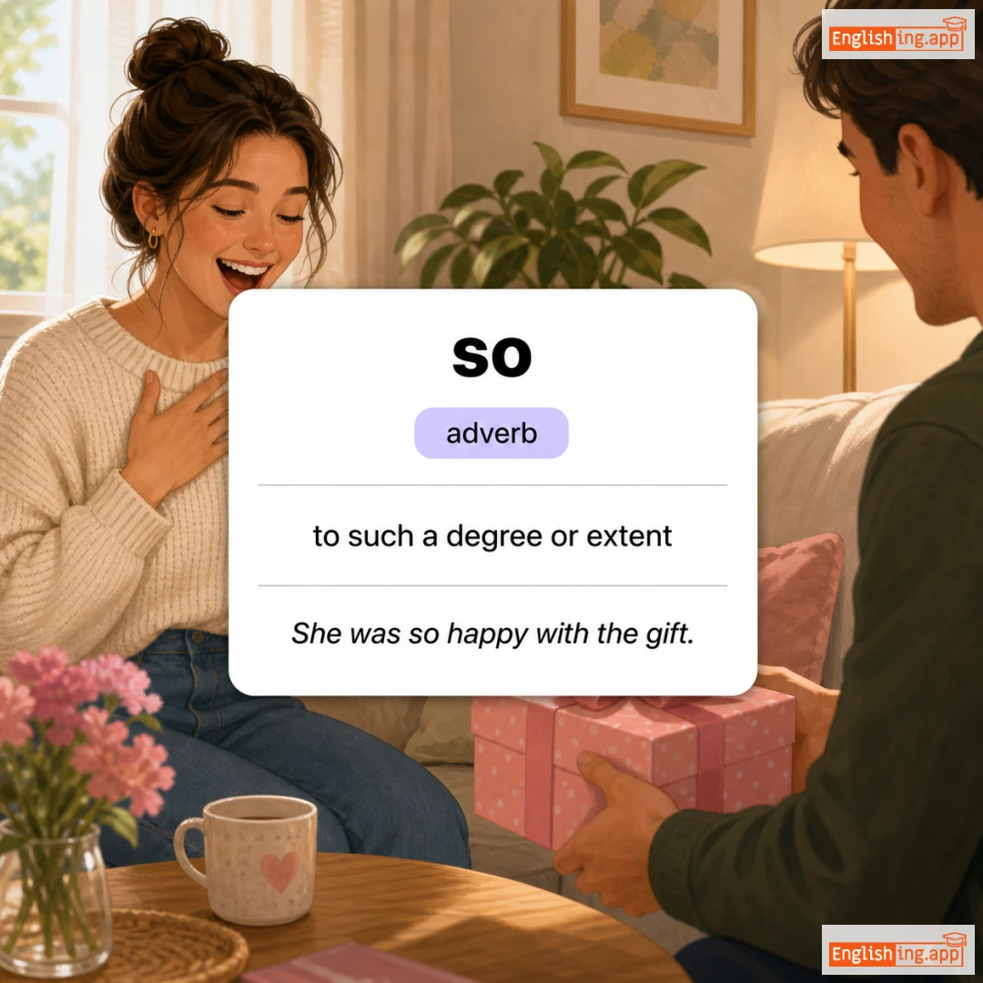 so definition card — visual illustration of the meaning