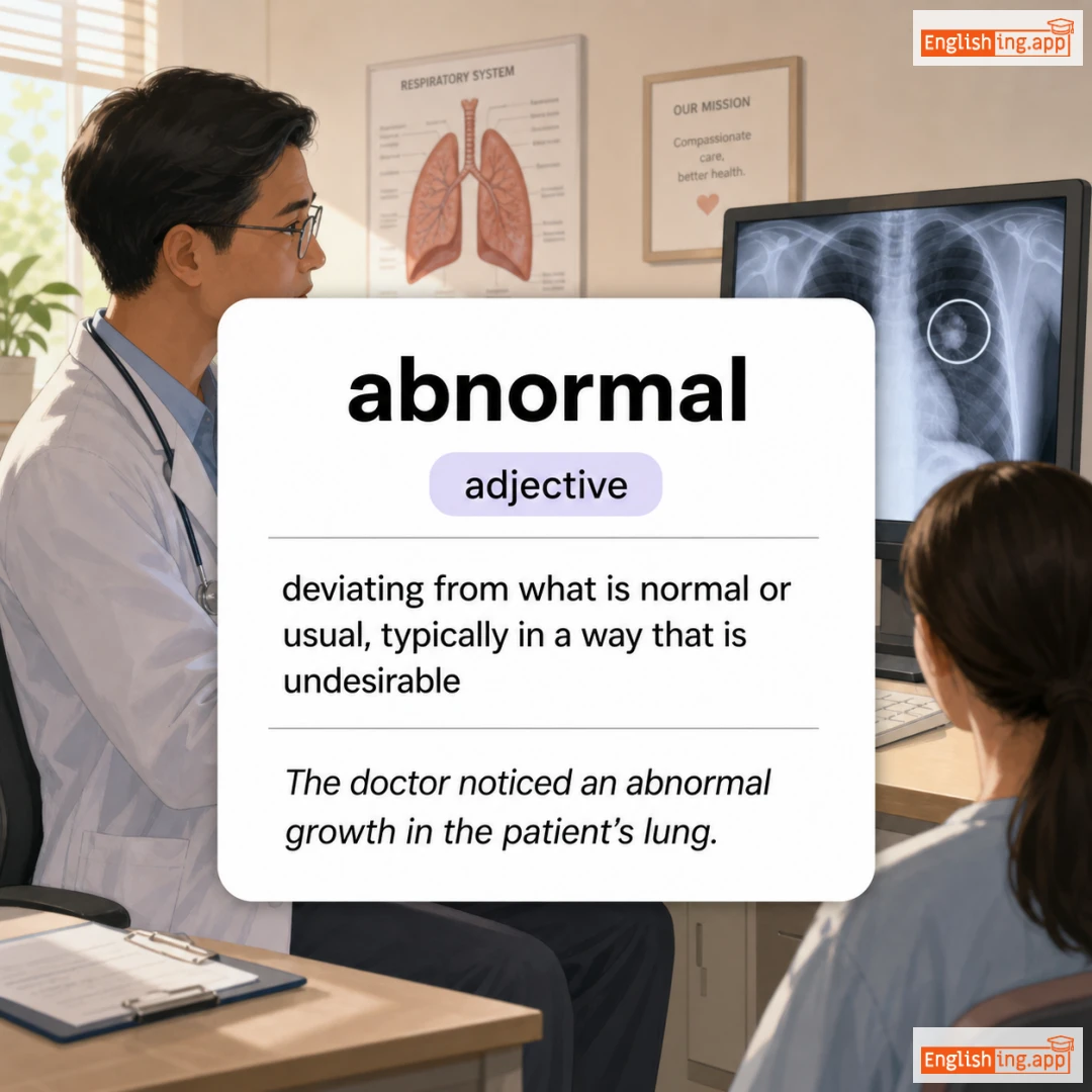 abnormal definition card — visual illustration of the meaning