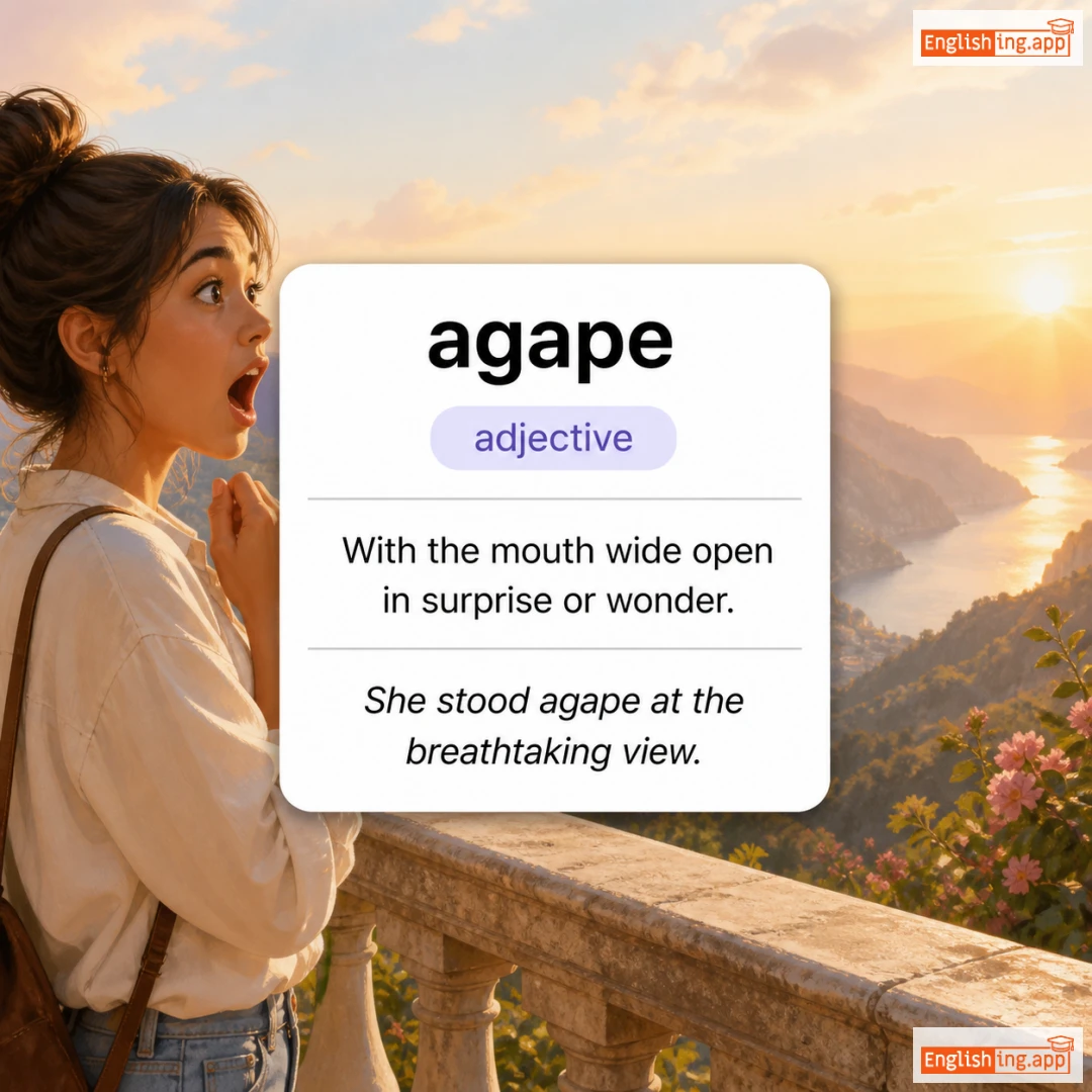 agape definition card — visual illustration of the meaning