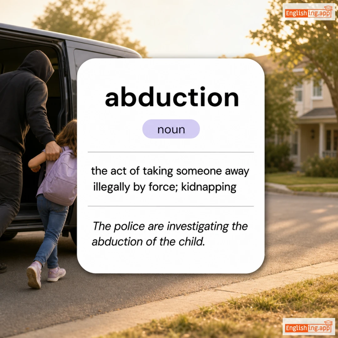 abduction definition card — visual illustration of the meaning