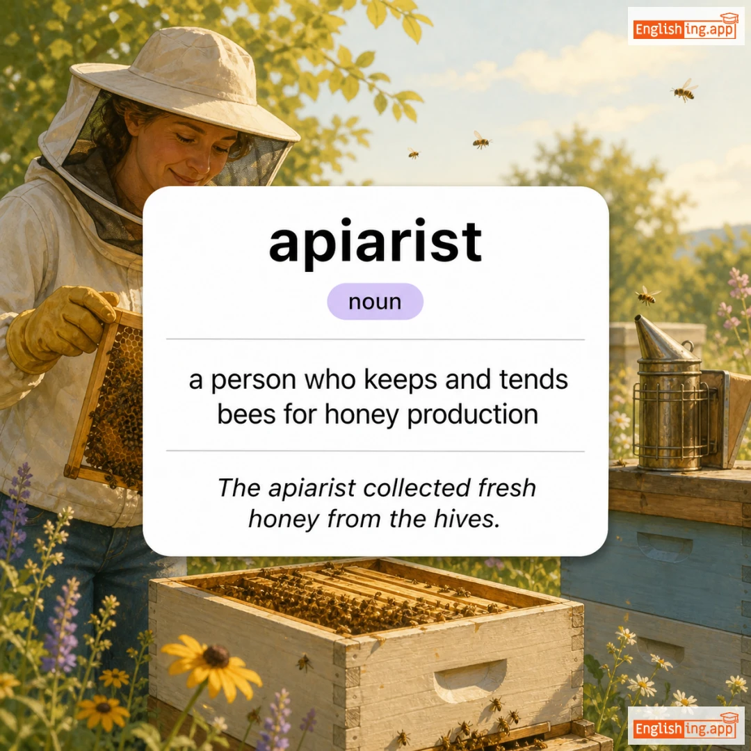 apiarist definition card — visual illustration of the meaning