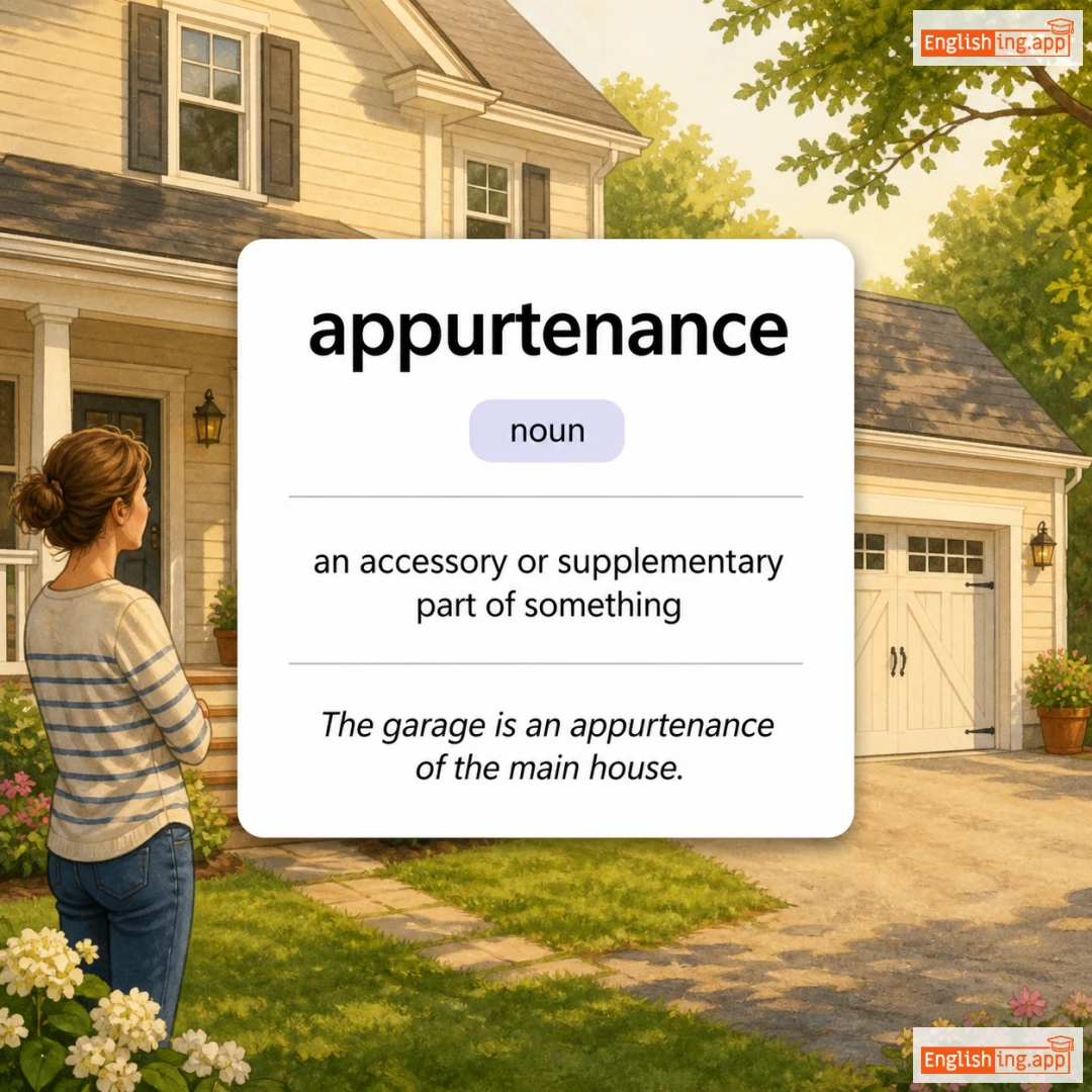 appurtenance definition card — visual illustration of the meaning