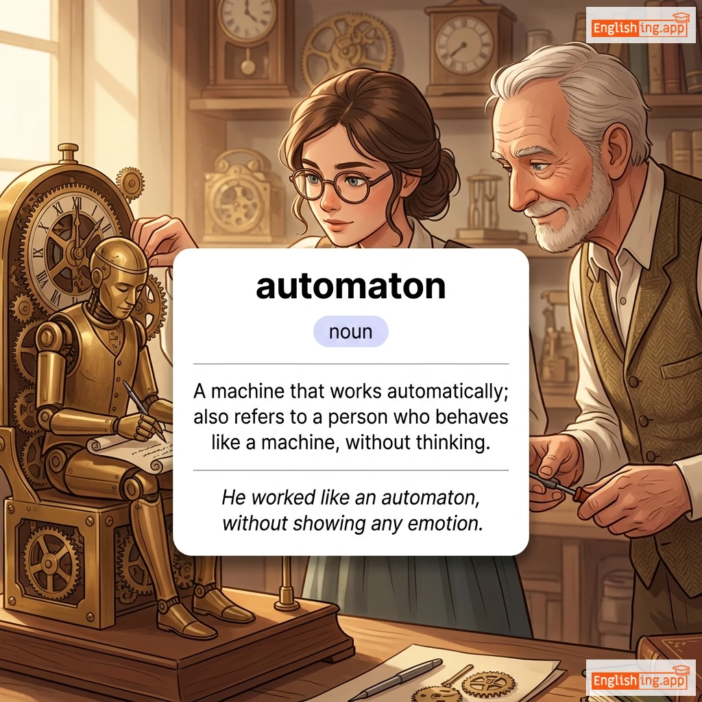 automaton definition card — visual illustration of the meaning