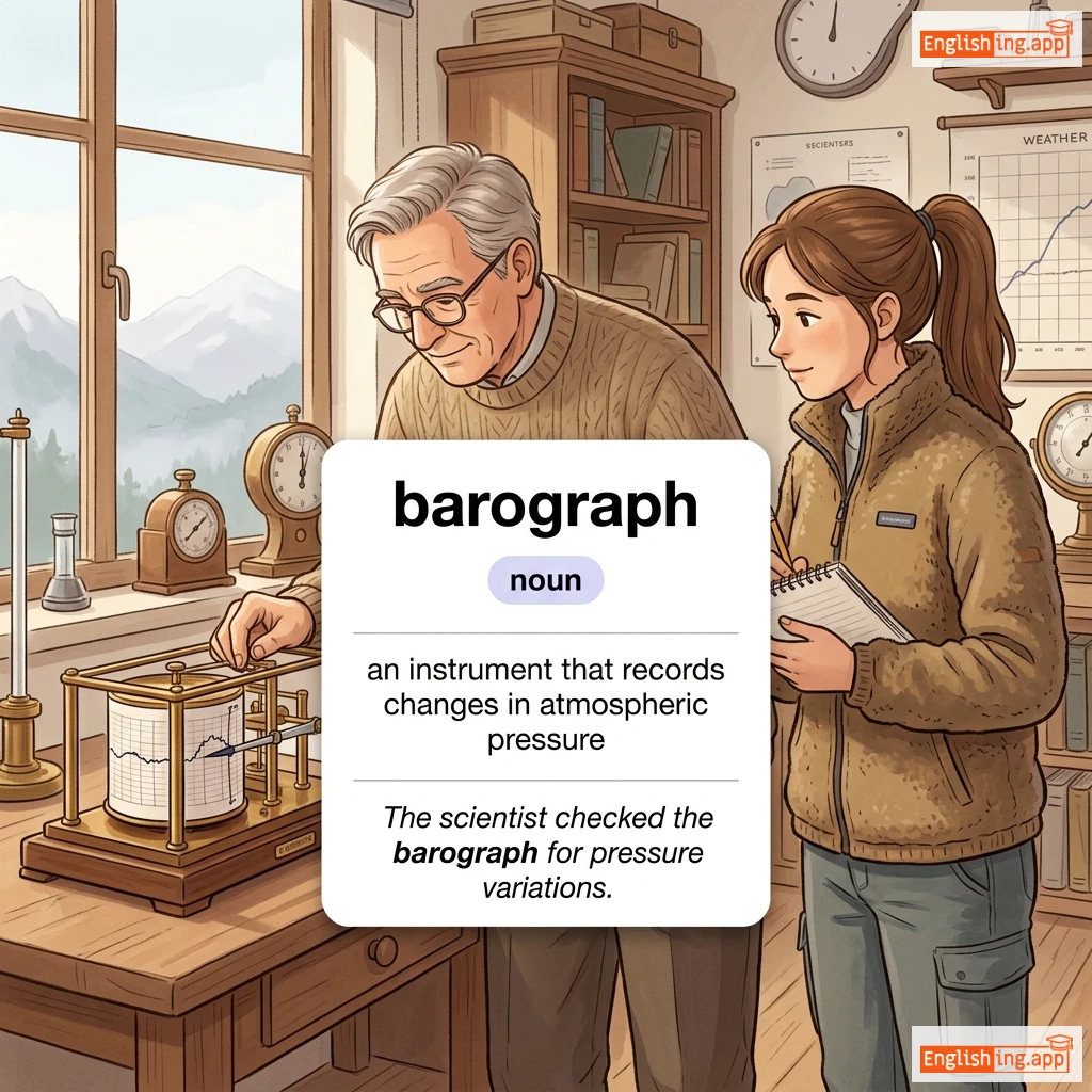 barograph definition card — visual illustration of the meaning